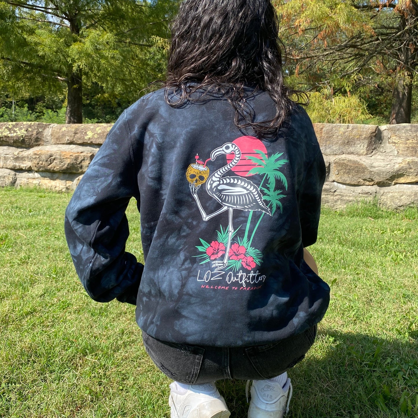 LOZ Flamingo Skeleton Sweatshirt