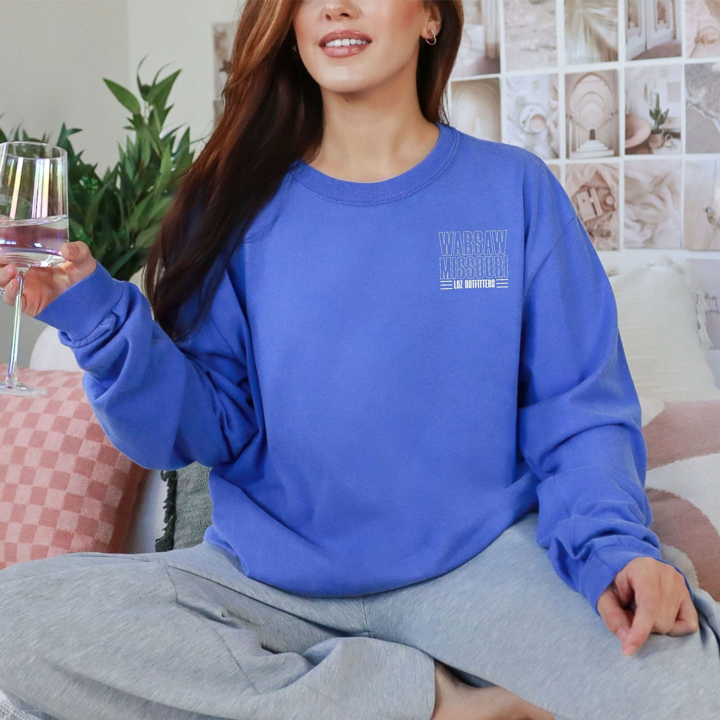 Warsaw Mo White Outline