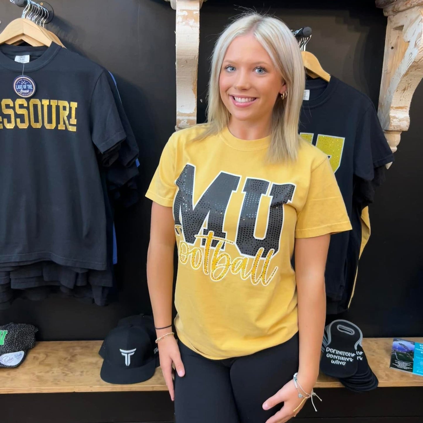 MU Football Spangle Tee