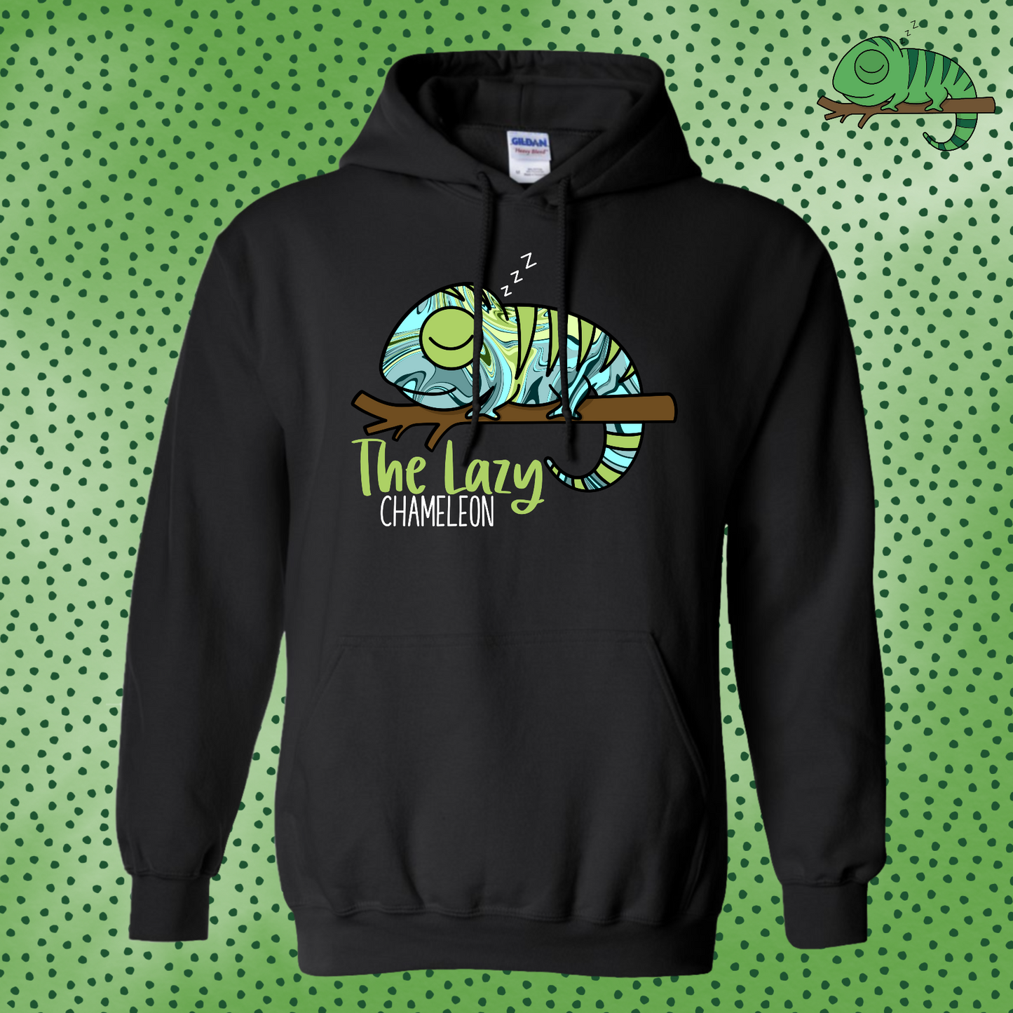 Psychedelic Green Marble Tim Hoodie